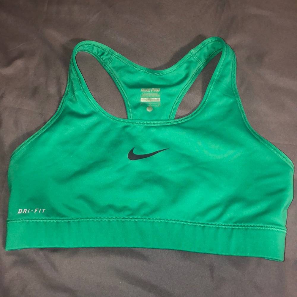 Nike green sports bra